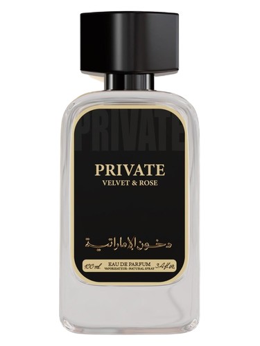 Frasco de Private Velvet & Rose, de Dkhoon Emirates