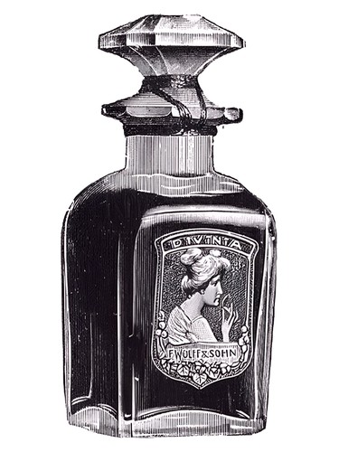 Frasco de Divinia, de F. Wolff & Sohn
