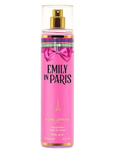 Frasco de Emily in Paris Body Spray, de Michel Germain
