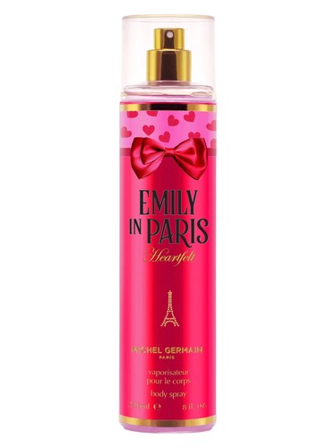 Frasco de Emily in Paris Heartfelt Body Spray — Michel Germain