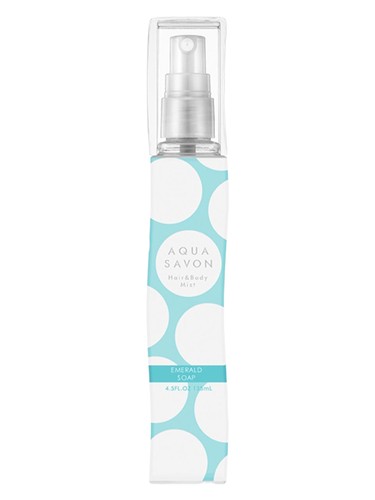 Frasco de Emerald Soap Hair & Body Mist, de Aqua Savon
