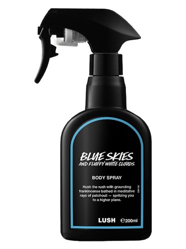 Frasco de Blue Skies And Fluffy White Clouds Body Spray — Lush