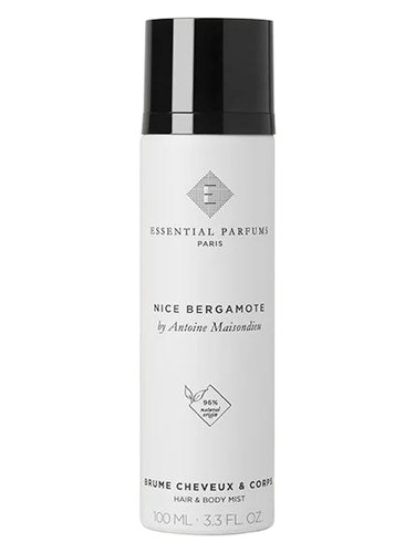 Frasco de Nice Bergamote Hair & Body Mist, de Essential Parfums