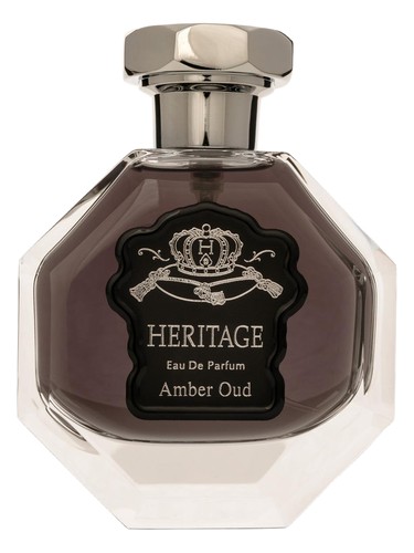 Frasco de Amber Oud, de Heritage Perfume