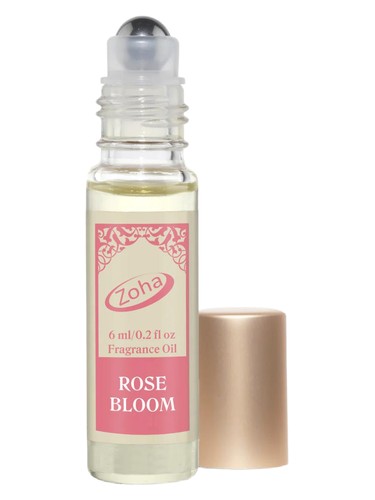 Frasco de Rose Bloom Perfume Oil Roll On, de Zoha Fragrances