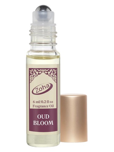Frasco de Oud Bloom Perfume Oil Roll On, de Zoha Fragrances