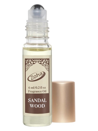 Frasco de Sandalwood Perfume Oil Roll On, de Zoha Fragrances