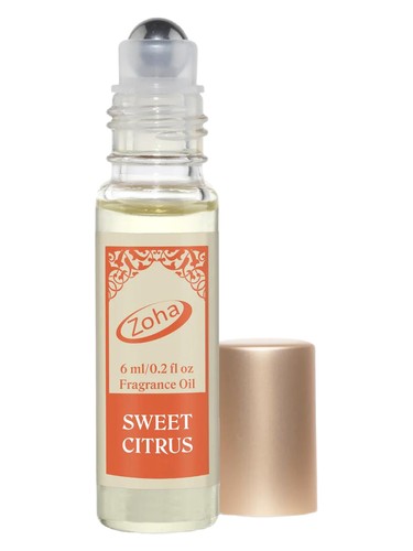 Frasco de Sweet Citrus Perfume Oil Roll On, de Zoha Fragrances