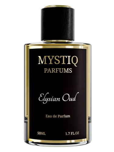 Frasco de Elysian Oud, de Mystiq Parfums