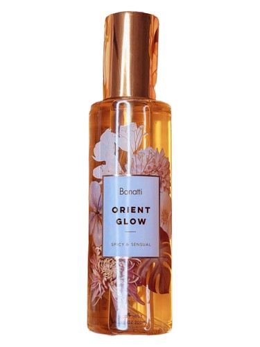 Frasco de Orient Glow Body Mist, de Bonatti