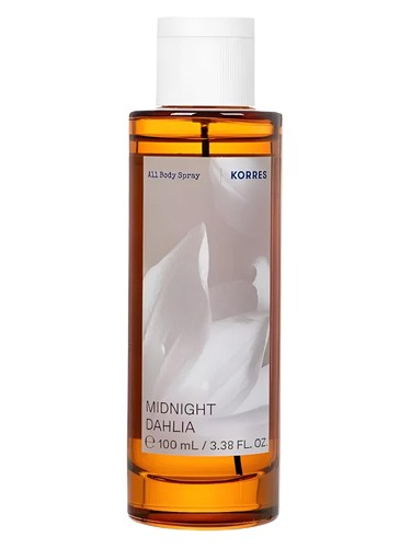 Frasco de Midnight Dahlia Body Mist, de Korres