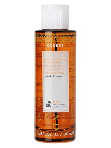 Frasco de Bergamot Pear Eau de Cologne, de Korres