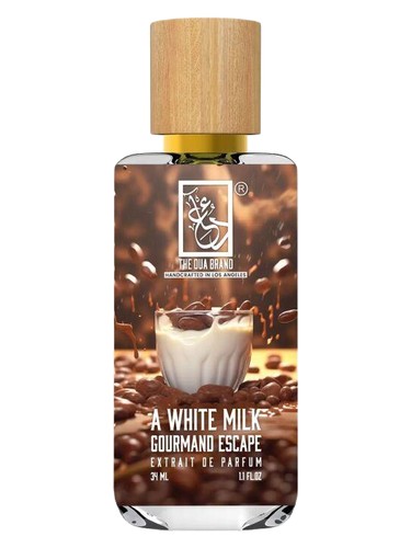 Frasco de A White Milk Gourmand Escape, de The Dua Brand