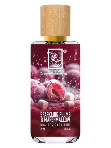 Frasco de Sparkling Plums & Marshmallow, de The Dua Brand
