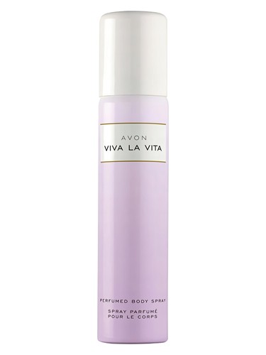 Frasco de Viva La Vita Body Spray, de Avon
