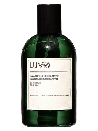 Frasco de Lavender & Bergamot, de LUVO Fragrances