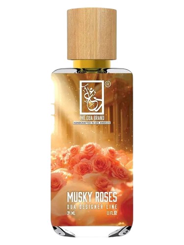 Frasco de Musky Roses, de The Dua Brand