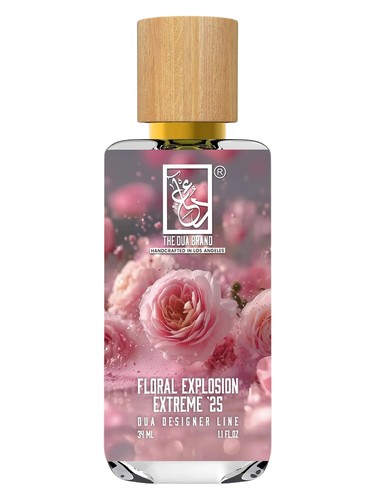 Frasco de Floral Explosion Extreme '25, de The Dua Brand