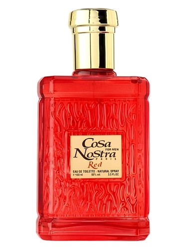 Frasco de Cosa Nostra Red, de Paris Line Parfums