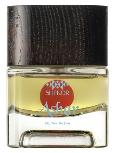 Frasco de Ashar, de Shekor Perfume