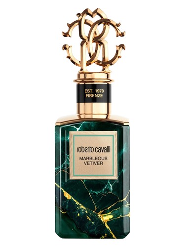 Frasco de Marbleous Vetiver, de Roberto Cavalli