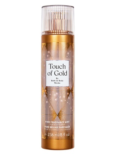 Frasco de Touch of Gold Mist, de Bath & Body Works
