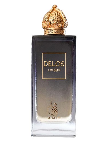 Frasco de Delos, de Arif Perfumes