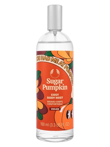 Frasco de Sugar Pumpkin Body Mist, de The Body Shop