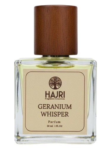 Frasco de Geranium Whisper, de Hajri