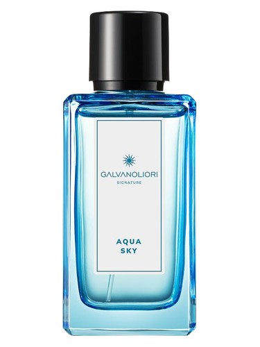 Frasco de Galvanoliori Aqua Sky, de Parfums Constantine