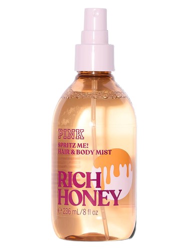 Frasco de Rich Honey Hair and Body Mist, de Victoria's Secret