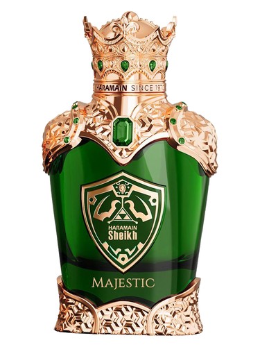 Frasco de Sheikh Majestic, de Al Haramain Perfumes