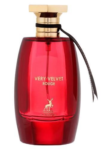 Frasco de Very Velvet Rouge, de Maison Alhambra