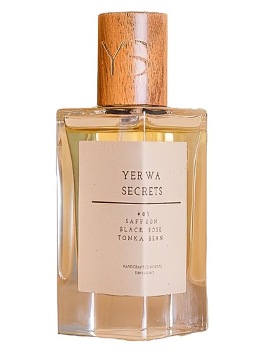 Frasco de #01 Saffron Black Rose Tonka Bean, de Yerwa Secrets