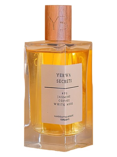 Frasco de #70 Jasmine Coffee White Musk, de Yerwa Secrets