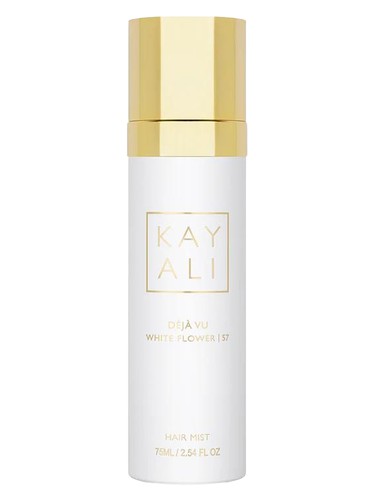 Frasco de Déjà vu White Flower | 57 Hair Mist, de Kayali Fragrances