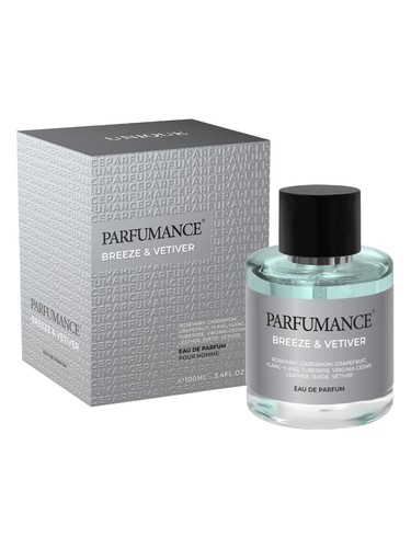 Frasco de Breeze & Vetiver, de Unique Art Parfum