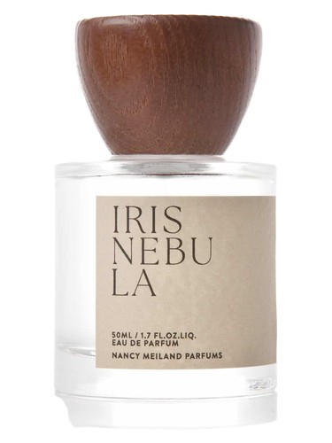 Frasco de Iris Nebula, de Nancy Meiland Parfums