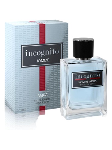 Frasco de Incognito Homme Aqua, de Unique Art Parfum