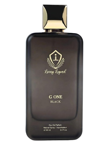 Frasco de Living Legend G One Black, de Bellissimo Perfumes