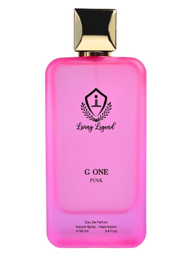 Frasco de Living Legend G One Pink, de Bellissimo Perfumes