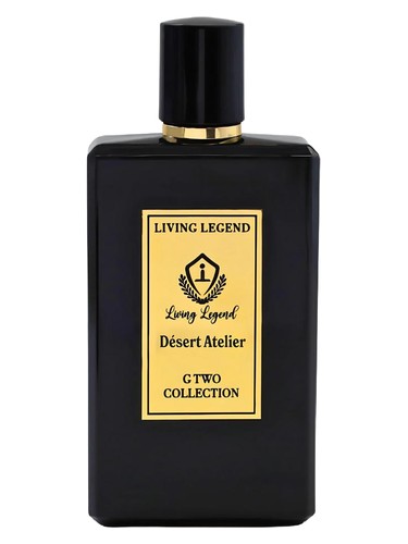 Frasco de Living Legend G Two Desert Atelier, de Bellissimo Perfumes
