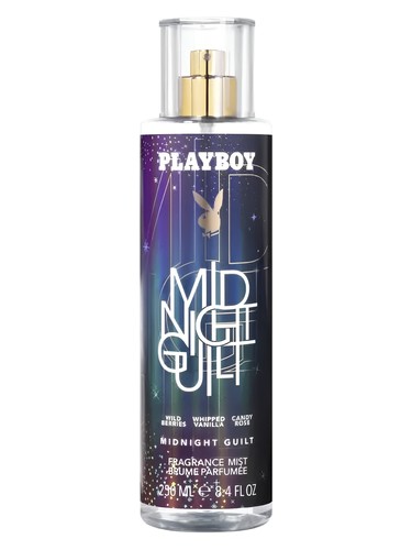 Frasco de Midnight Guilt Body Mist, de Playboy
