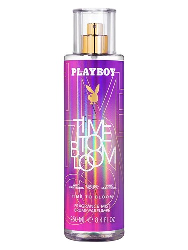 Frasco de Time to Bloom Body Mist, de Playboy