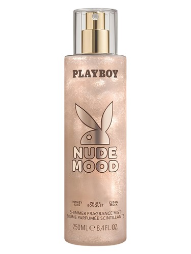 Frasco de Nude Mood Shimmer Fragrance Mist, de Playboy