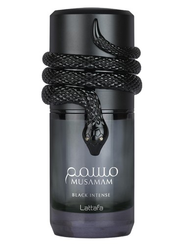 Frasco de Musamam Black Intense — Lattafa Perfumes