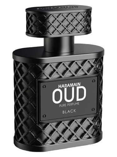 Frasco de Oud Black, de Al Haramain Perfumes