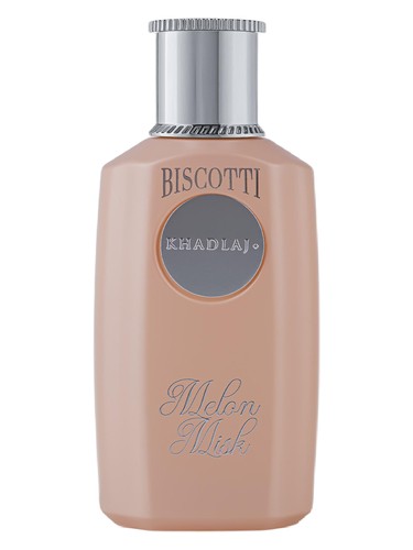 Frasco de Biscotti Melon Misk, de Khadlaj Perfumes