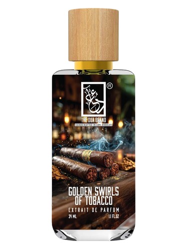 Frasco de Golden Swirls Of Tobacco, de The Dua Brand