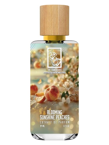 Frasco de Blooming Sunshine Peaches, de The Dua Brand